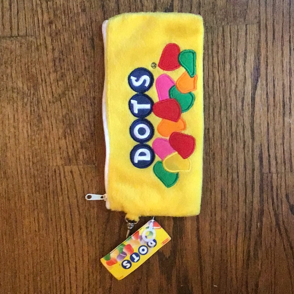 Vintage “DOTS” Plush carry-all bag, Great for school supplies, cosmetics,etc.